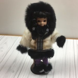Alaskan native porcelain doll